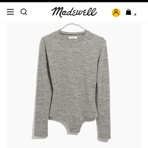 Madewell Crewneck Thong Bodysuit